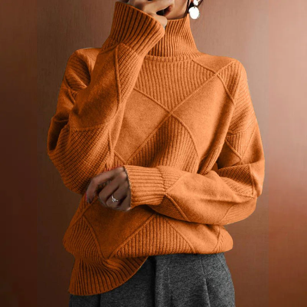 Hannah | Soft Knitted Turtleneck Sweater