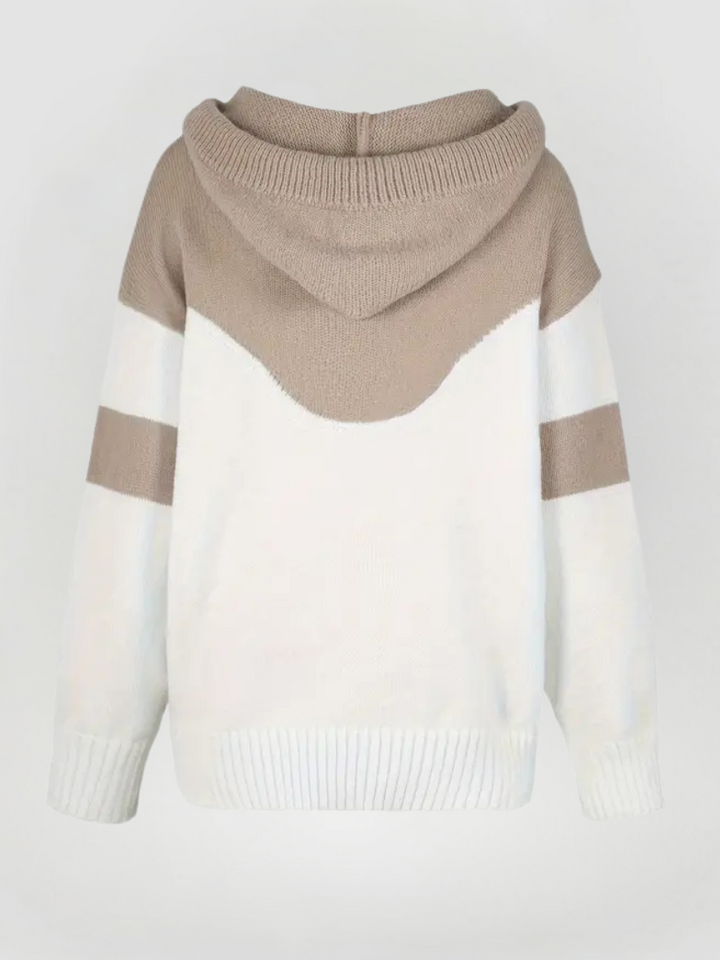 Melody | Knitted Sweater with Adjustable Hoodie