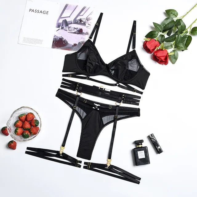 Paisley | 3-Piece French Lingerie Set