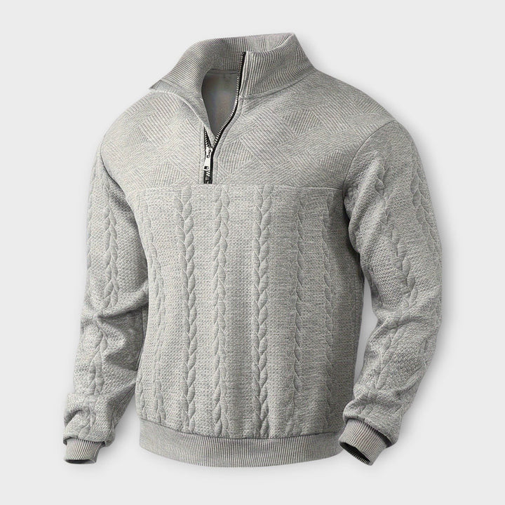 Gary | Elegant Vintage Half-Zip Pullover