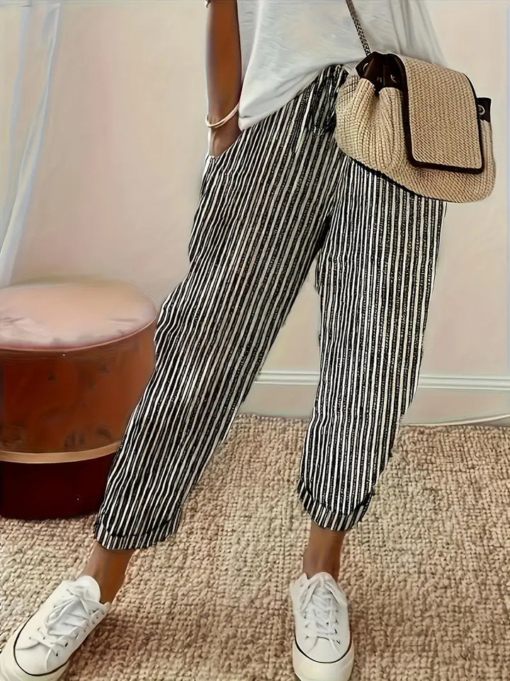 Ivy | Striped Casual Pants