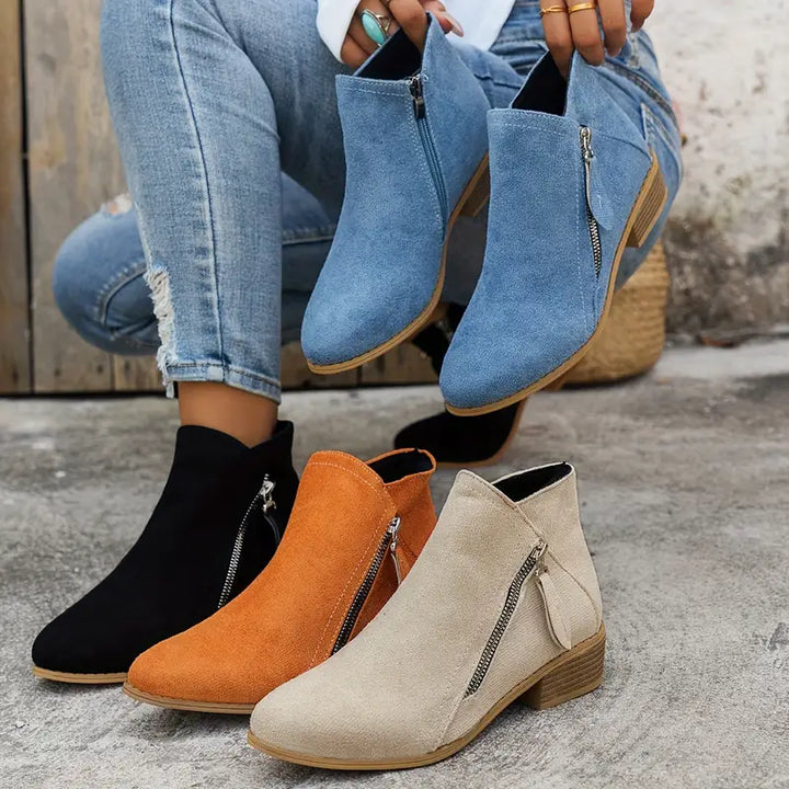 Adriana | Suede Ankle Boots