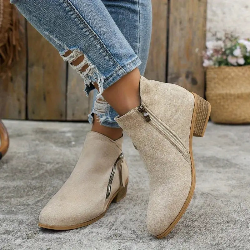 Adriana | Suede Ankle Boots