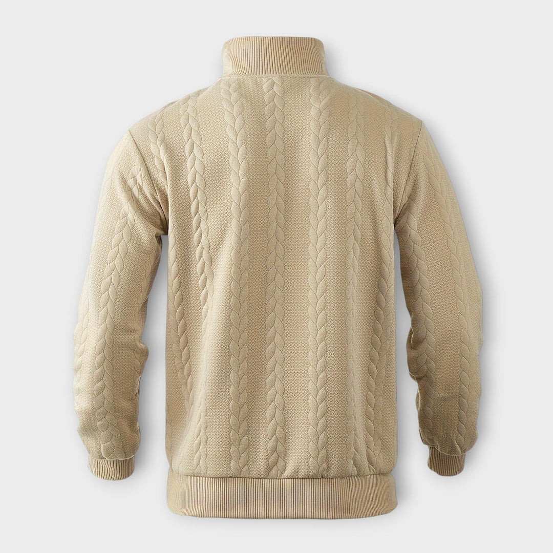 Gary | Elegant Vintage Half-Zip Pullover