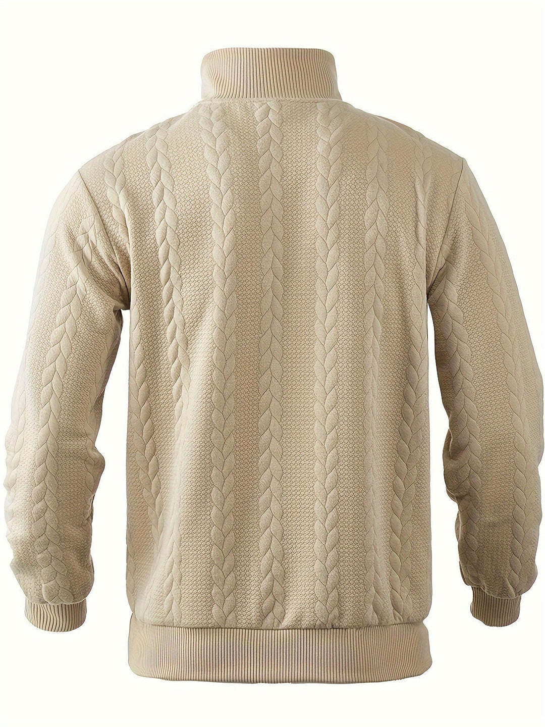 Gerald | Ribbed Knit Zip Cardigan Sweater