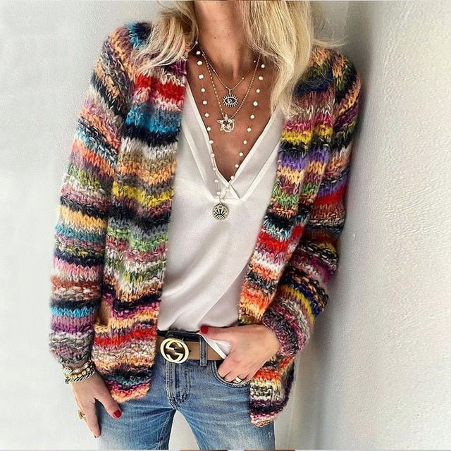 Sandra | Sierra Colorful Knitted Cardigan