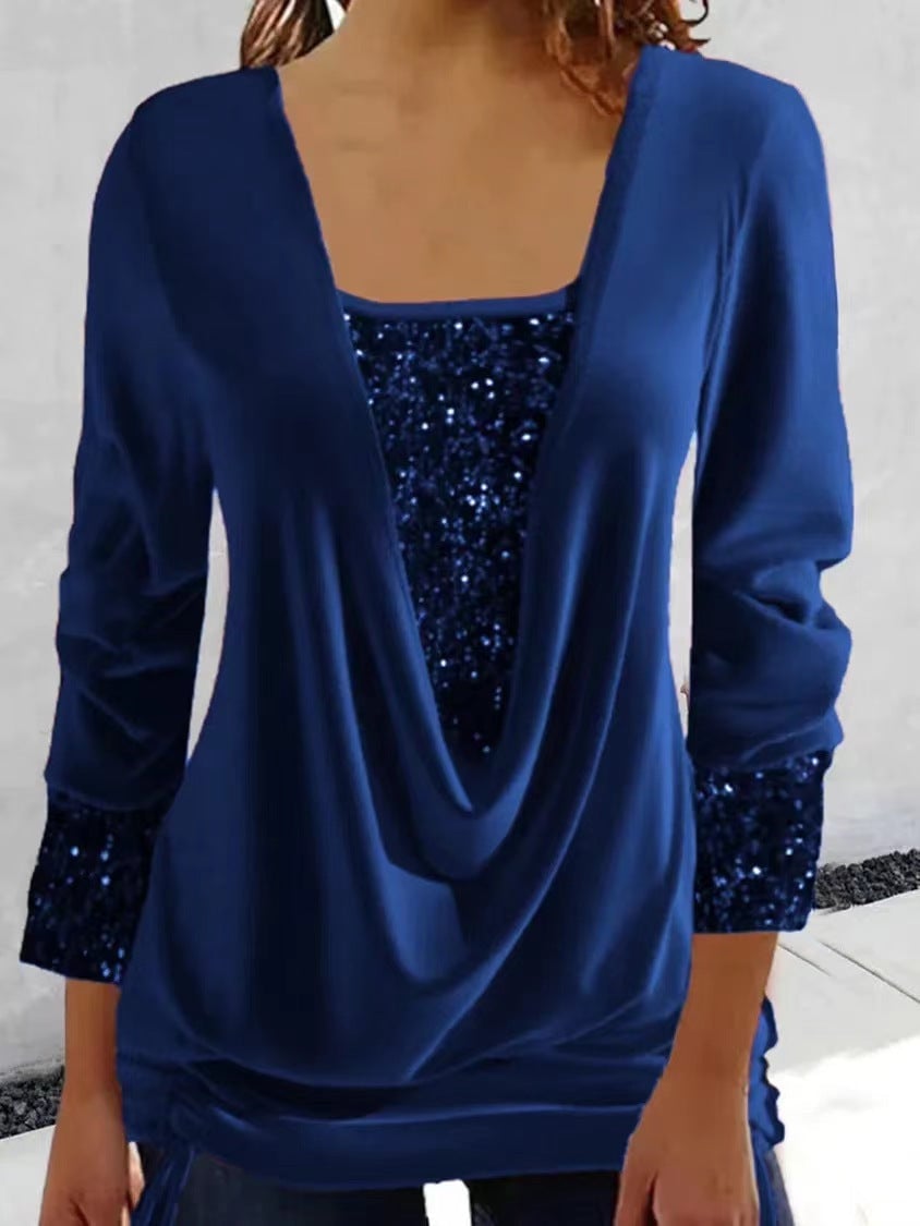 Ashley | Elegant Glitter Top Blouse