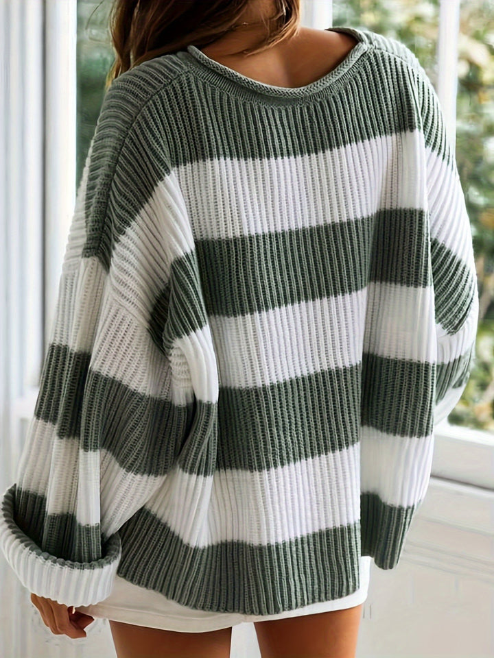 Mathilda | Striped Crew Neck Sweater