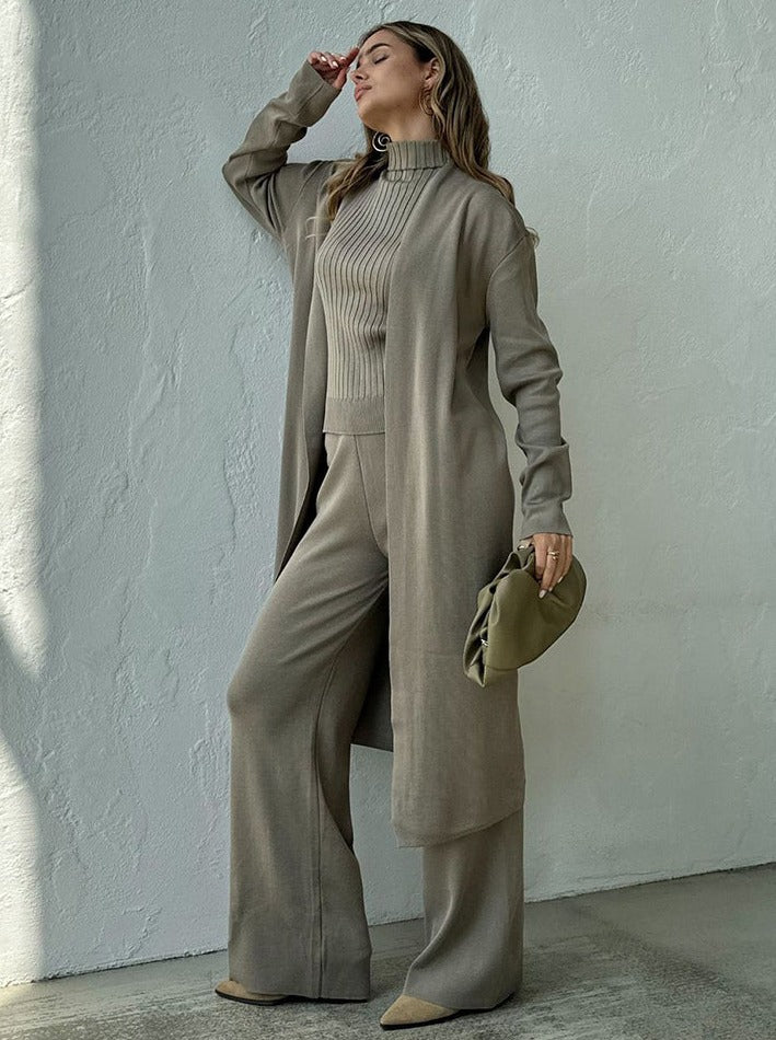 Kelli | Chic Set Coat, Sleeveless and Pants