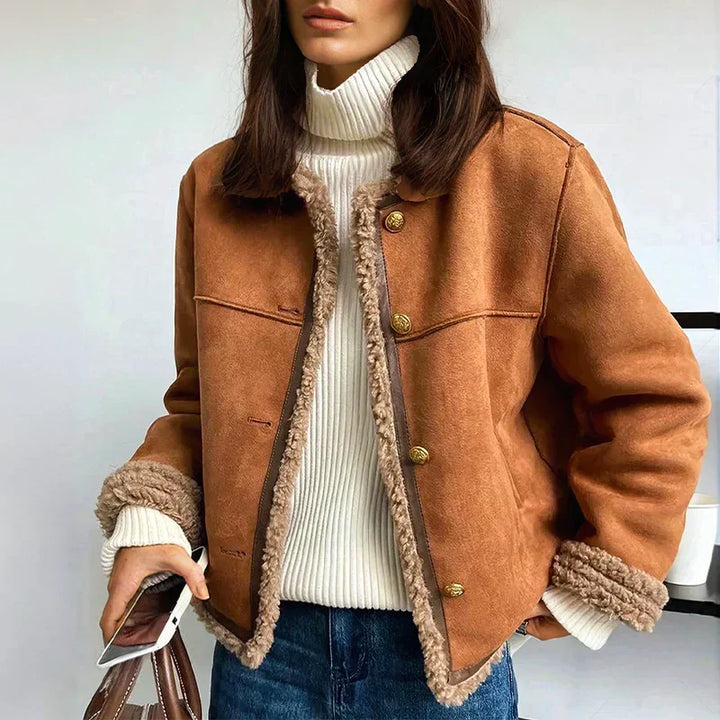 Ivy | Shearling Jacket with Buttons