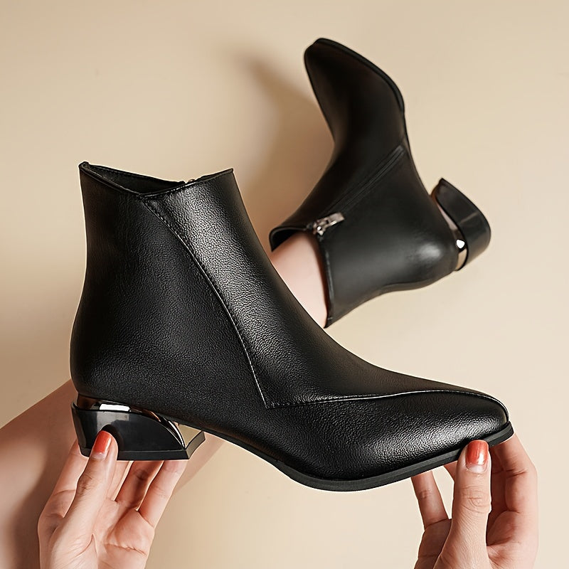 Miriam | Heeled Ankle Boots with a Zipper