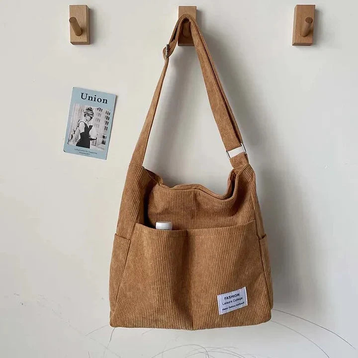 Nicole | Corduroy Bag with Multiple Compartments