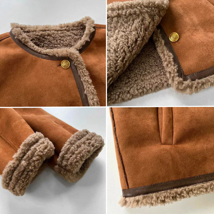 Ivy | Shearling Jacket with Buttons