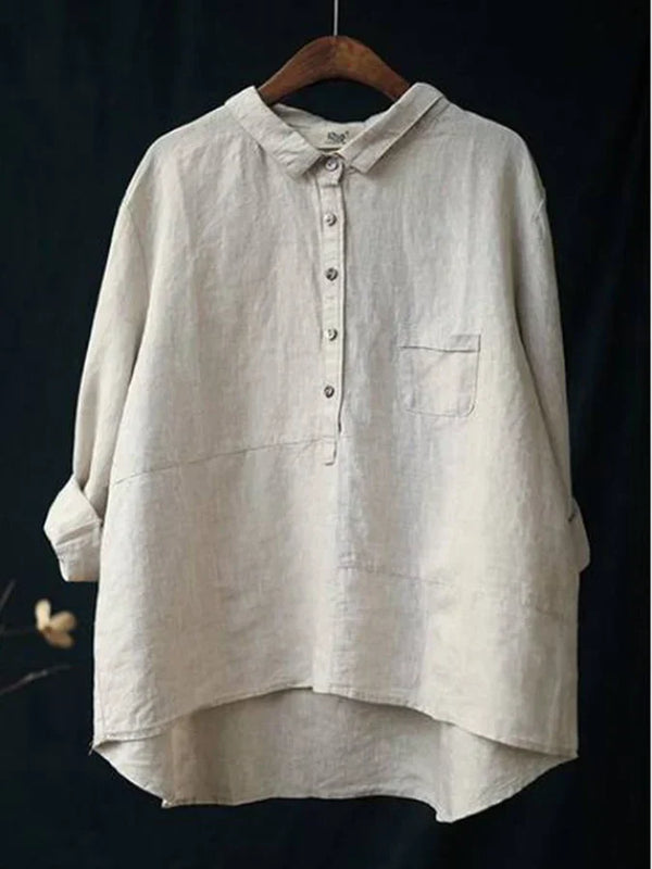 Dina | Linen Long Sleeve Shirt