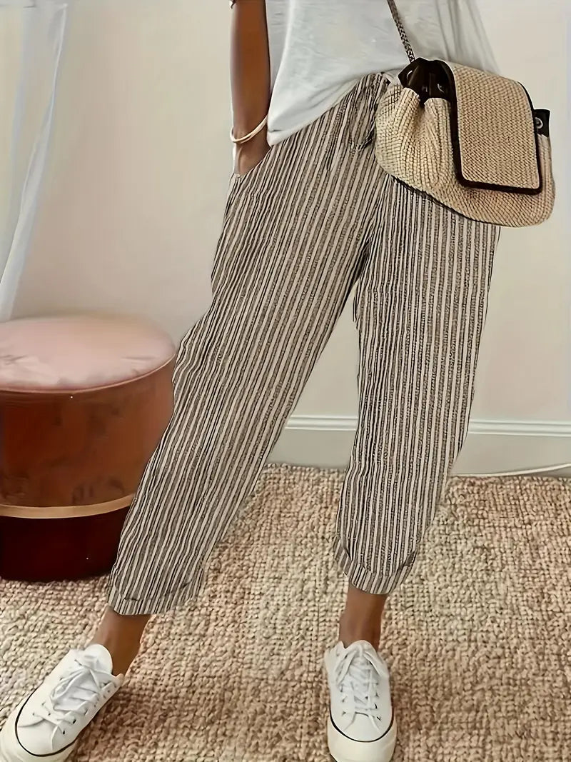 Ivy | Striped Casual Pants