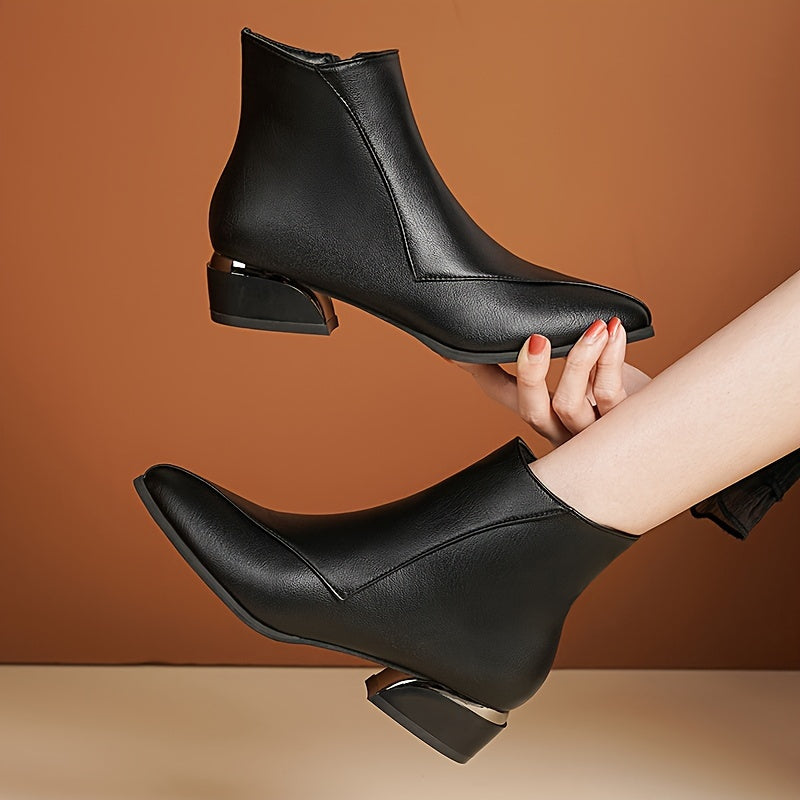 Miriam | Heeled Ankle Boots with a Zipper