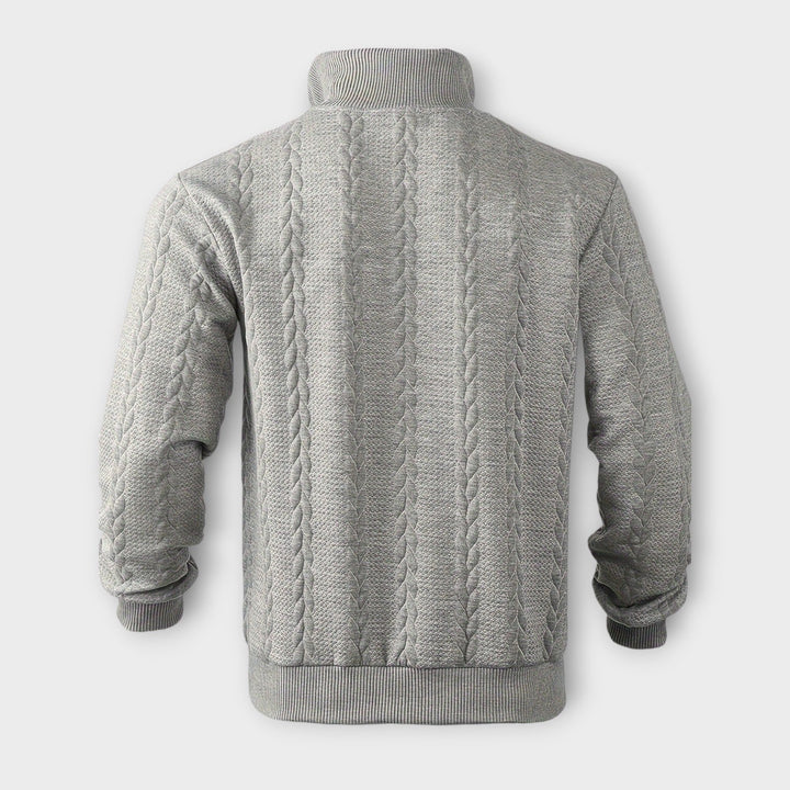 Gary | Elegant Vintage Half-Zip Pullover