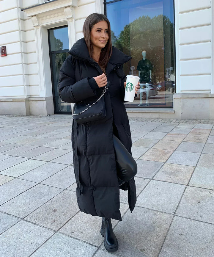 Gabrielle | Long Winter Coat with Belt