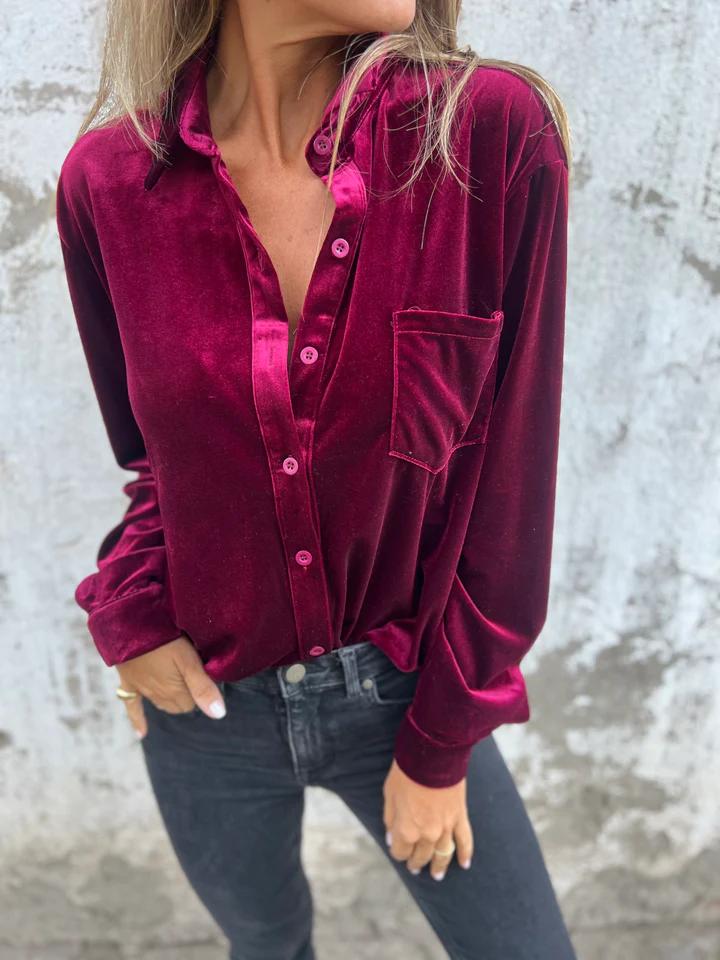 Gerly | Velvet Blouse