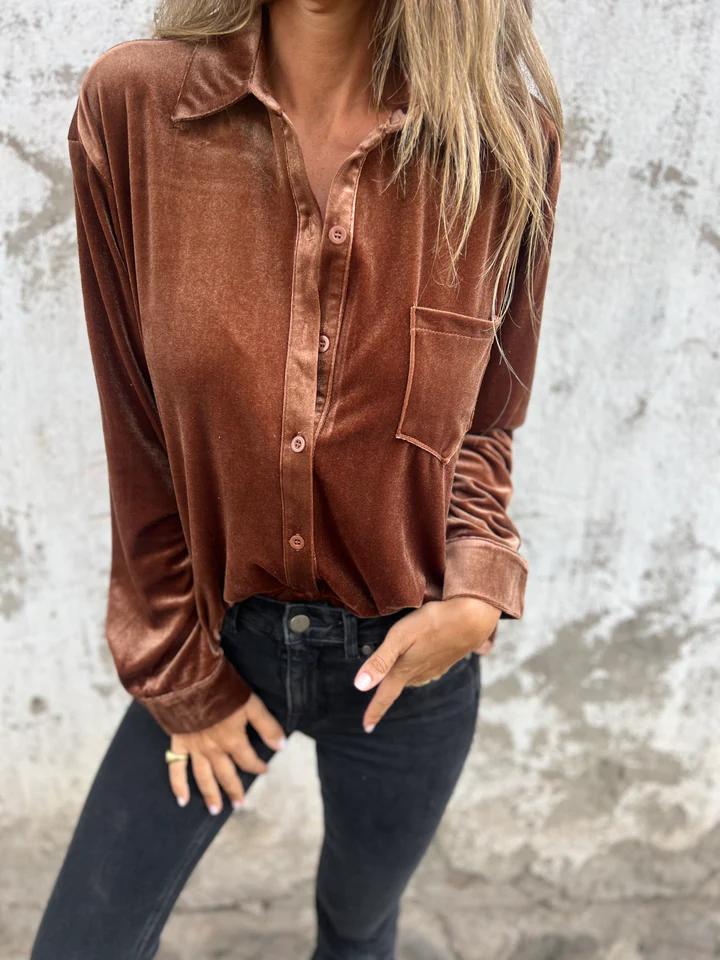 Gerly | Velvet Blouse