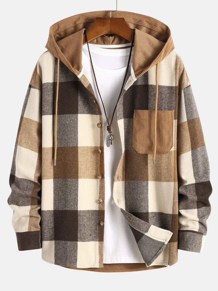 Allen | Plaid Shirt with Hood