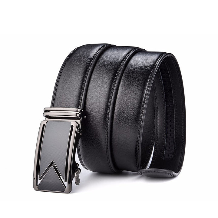 Benjamin | Luxury Leather Belt Black