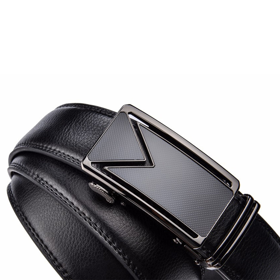 Benjamin | Luxury Leather Belt Black