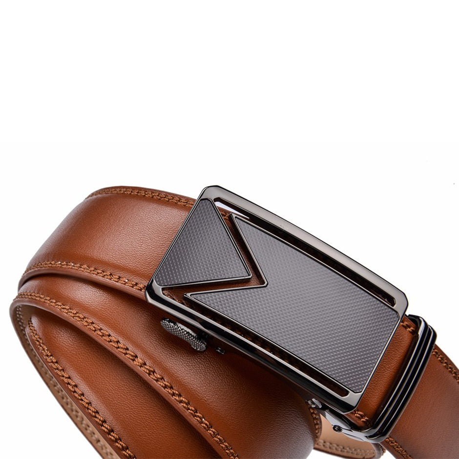 Brandon | Luxury Leather Belt Brown