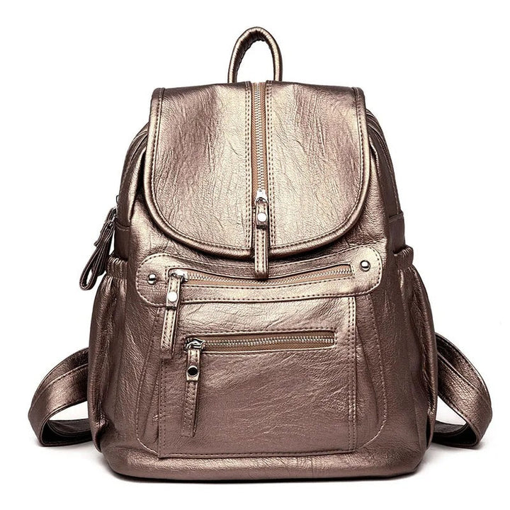 Brandy | Comfortable and Lightweight Leather Backpack