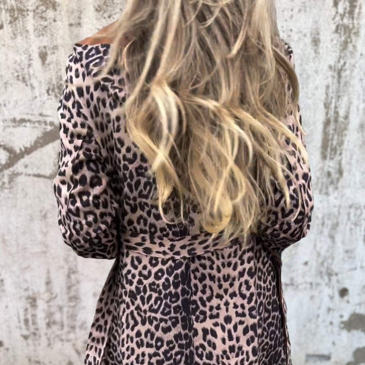 Valentina | Hooded Jacket with Leopard Print