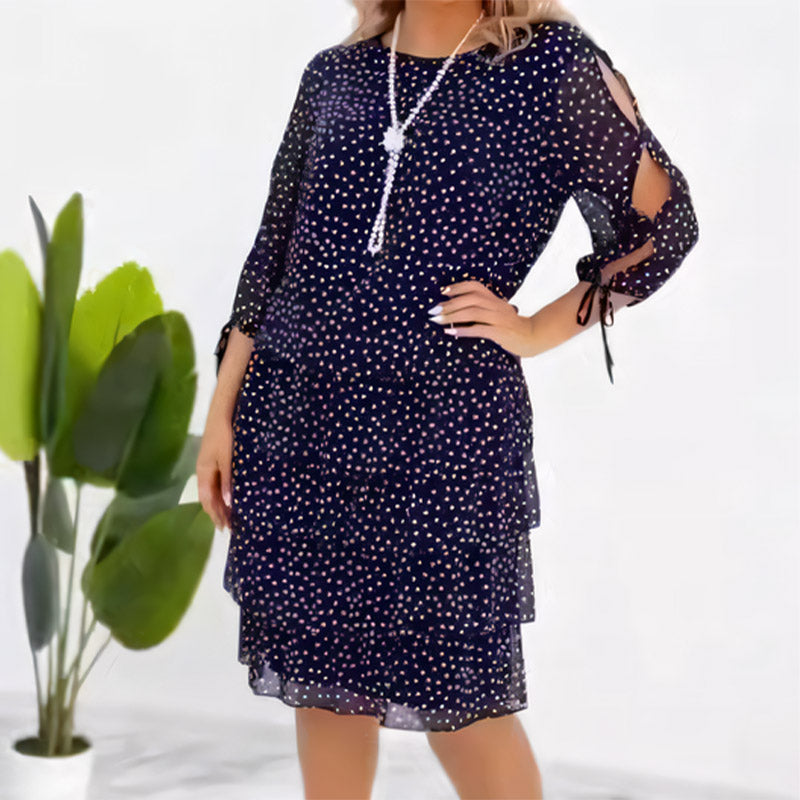 Taira | Polka Casual Midi Dress