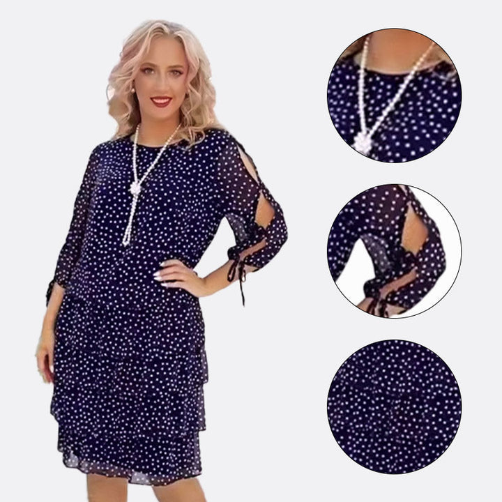 Taira | Polka Casual Midi Dress