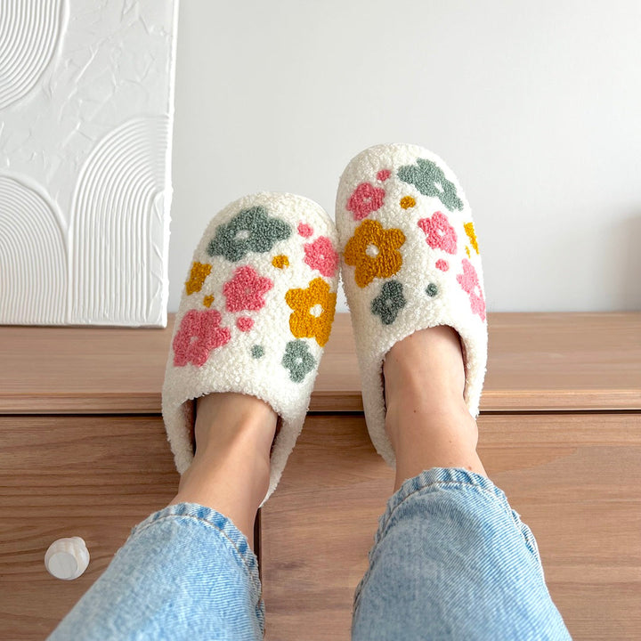 Marcella | Floral Slippers