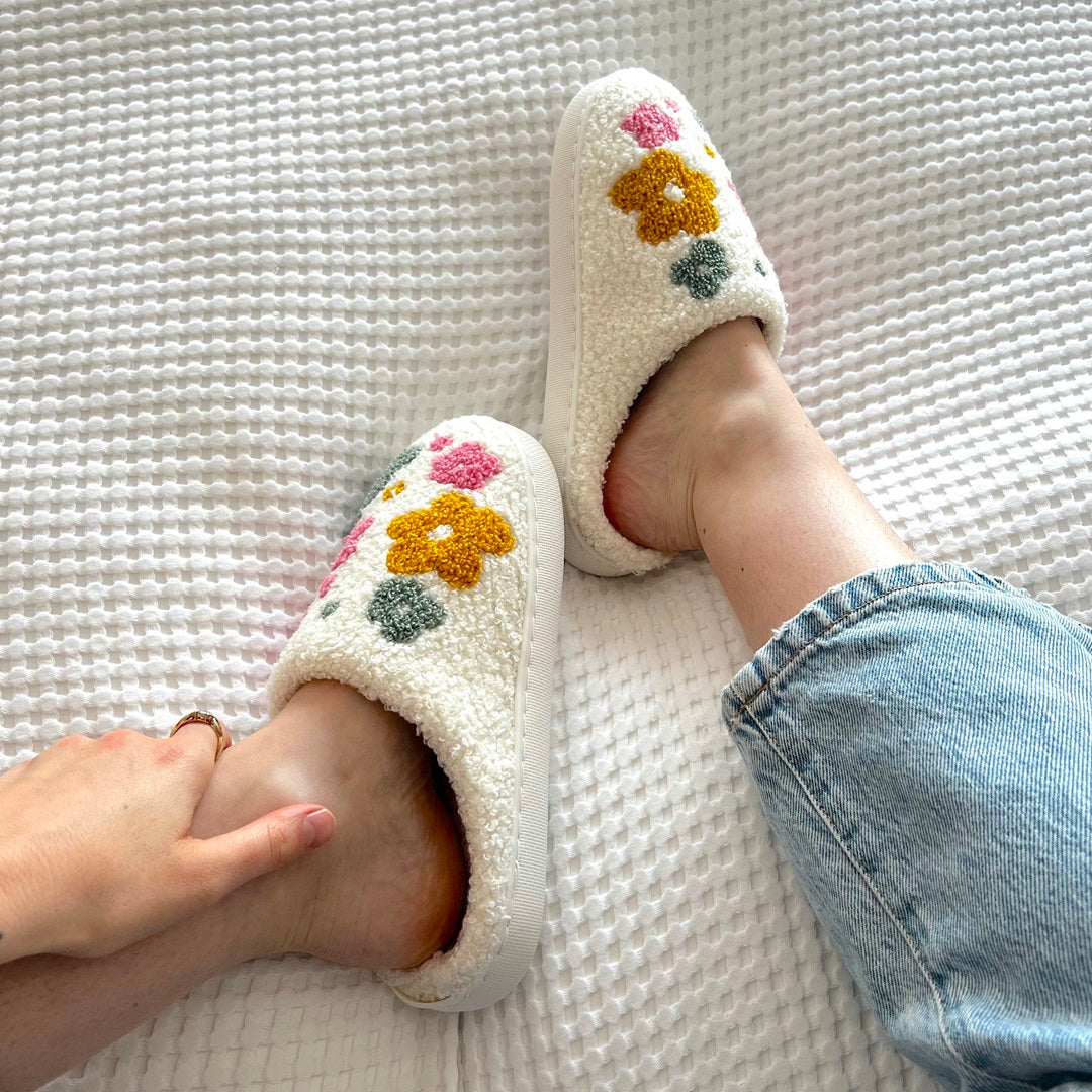 Marcella | Floral Slippers