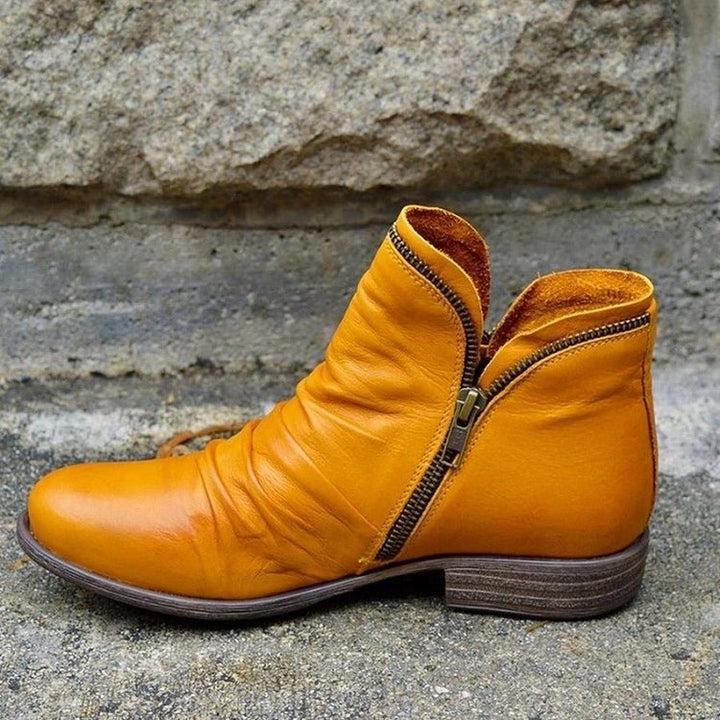 Christy | Bio-leather Boots with Zippers