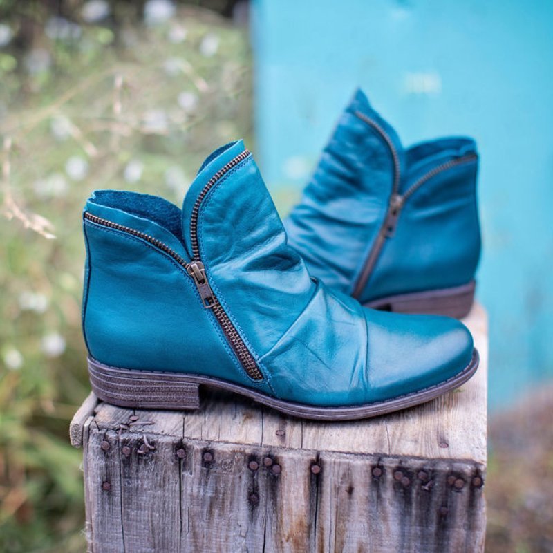 Christy | Bio-leather Boots with Zippers